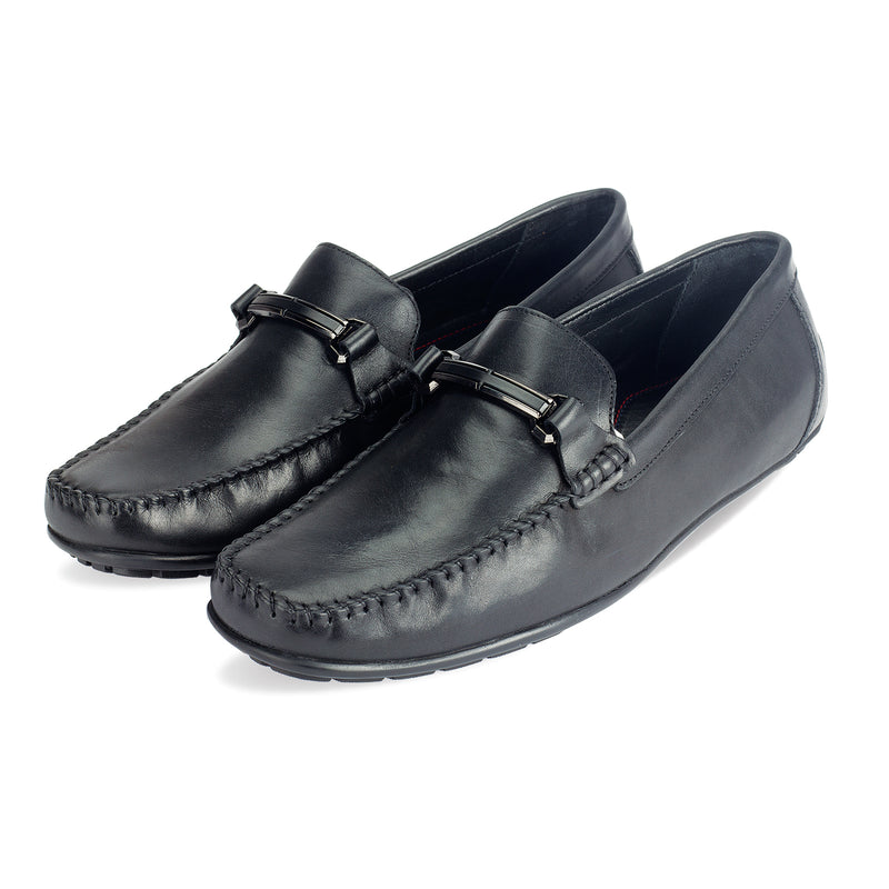 Ethan Mens Leather Horse-bit loafer