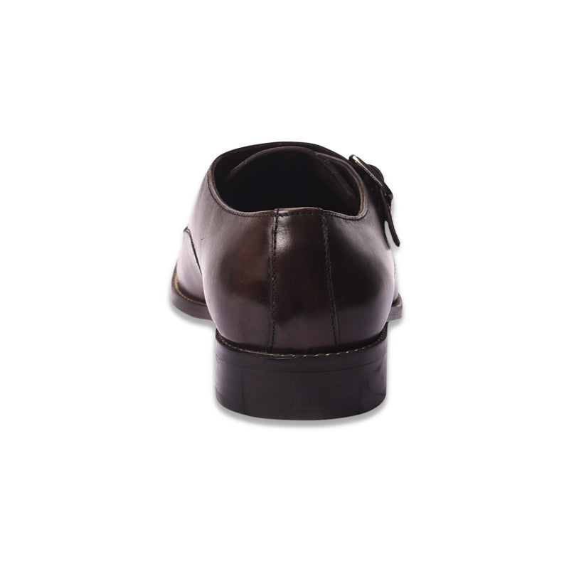 Single strap formal monk shoes