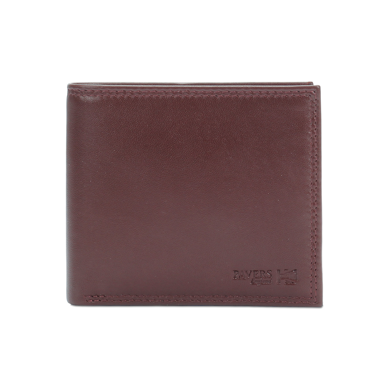 Grained Leather Bifold Wallet