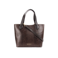 Riko Croc pattern Embossed leather Tote Bag