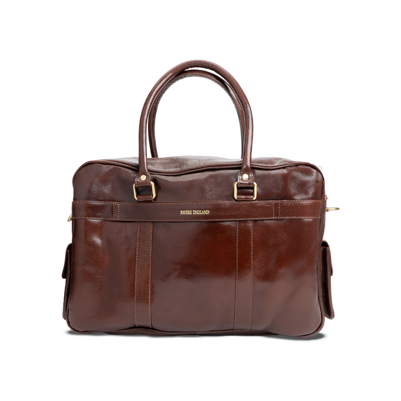 Shop Pavers England bags with the Brown Glaze Leather Pilot Bag. A stylish and durable choice for any traveler. Shop now!