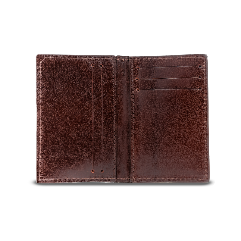 Flip Top leather business card holder