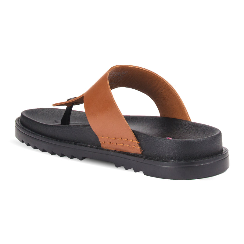 Shop Pavers footwear with the Milano Men's Leather Open-Toe Flat Sandal. Stylish and comfortable for all-day wear. Shop now!