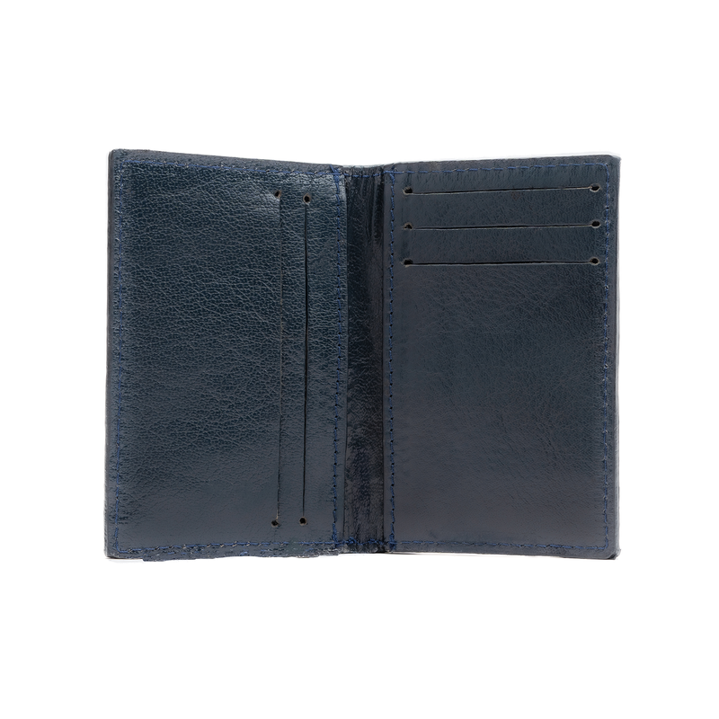 Flip Top leather business card holder