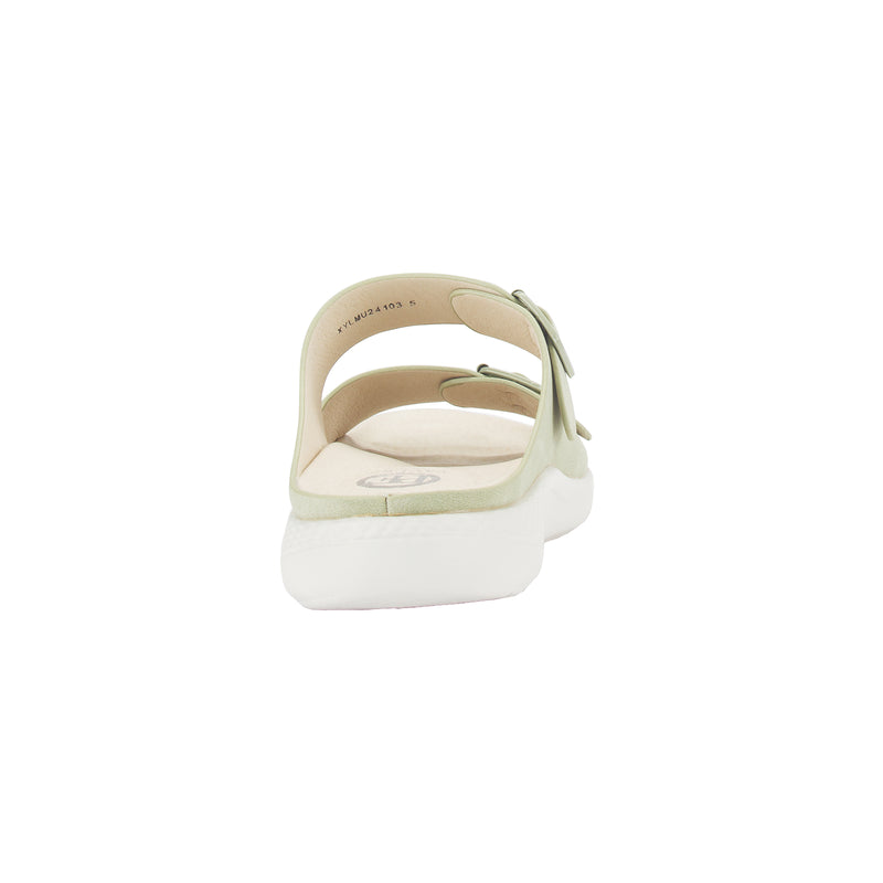 Polly naturale tone buckle strap mule