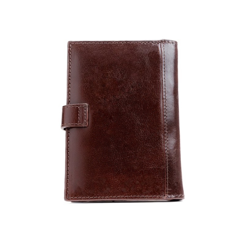 Premium leather travel wallet and passport holder