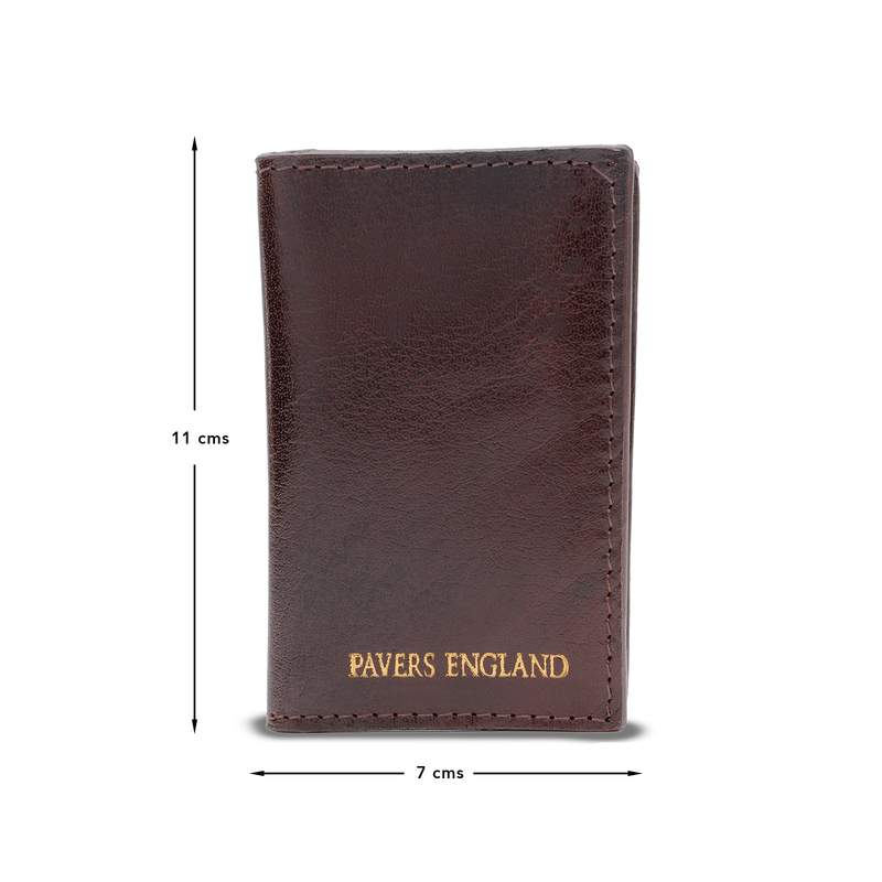 Flip Top leather business card holder