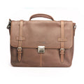 Casual Leather Handbag for Men Brown