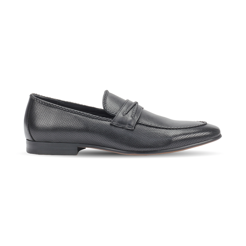 Mens sales perforated loafers
