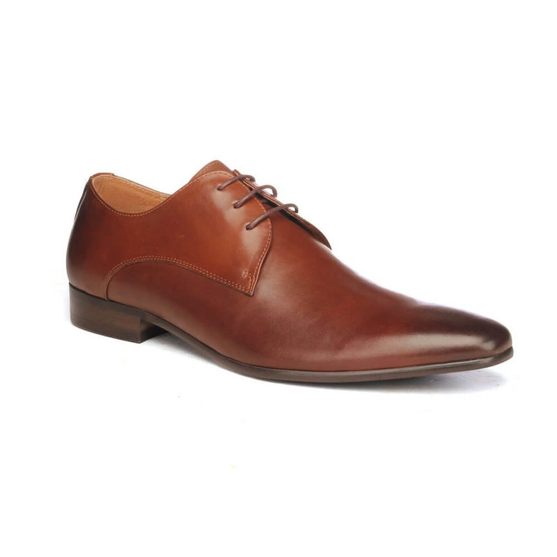 Plain Toe Shoes For Men brown colour