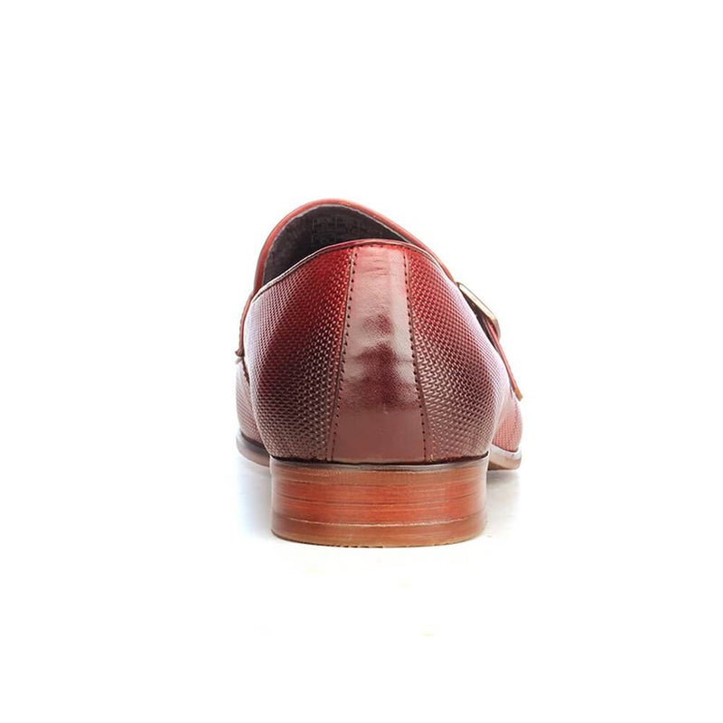 Rich Burgundy Monks Shoes for Men