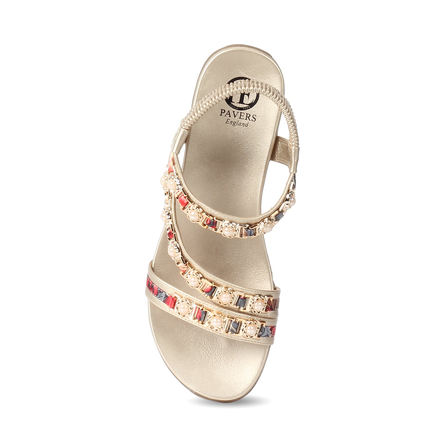 Buy Multi Colored Jeweled Sandals Pavers England Ladies Shoe Shop