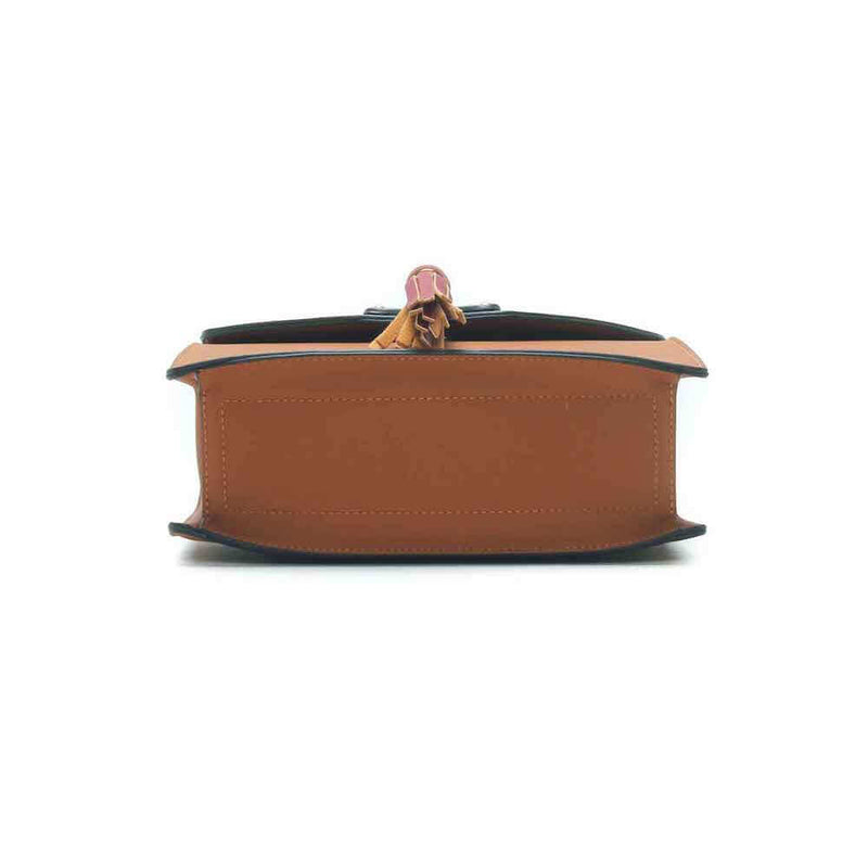 Tasseled Sling Leather Bag