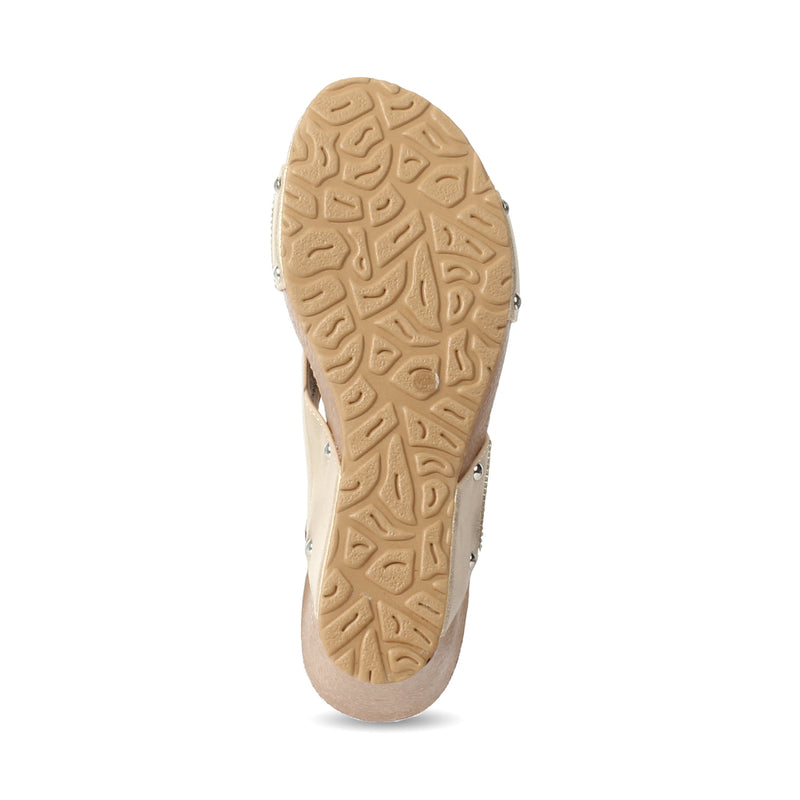 Embellished cork Wedge sandals