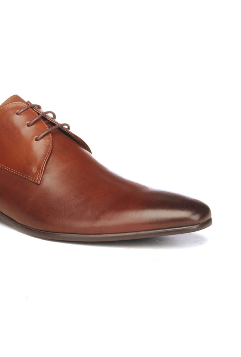 Plain Toe Leather Shoes For Men