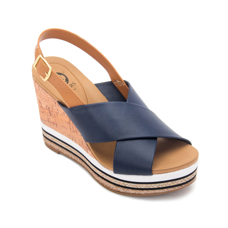 Cork Wedges with Buckle Closure