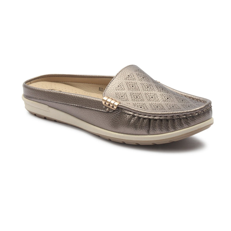 Women's Patterned Half Shoes - Mules - Pavers England