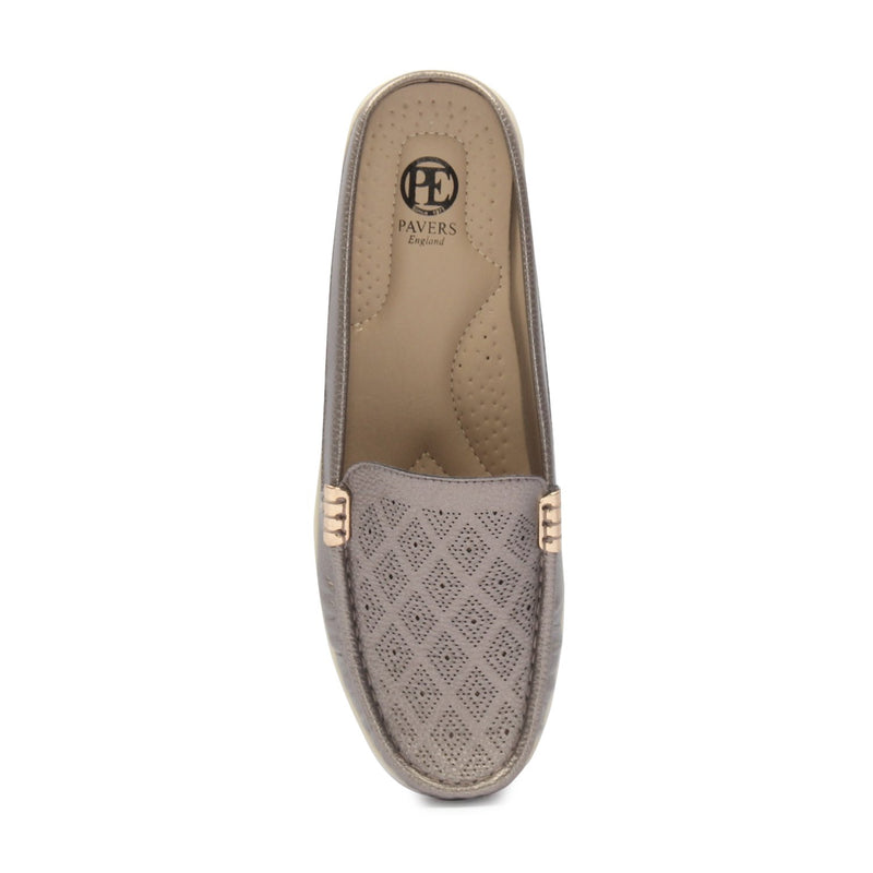 Women's Patterned Half Shoes - Mules - Pavers England