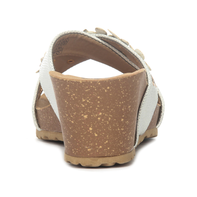 Textured Mule Wedges for Women - Pavers England