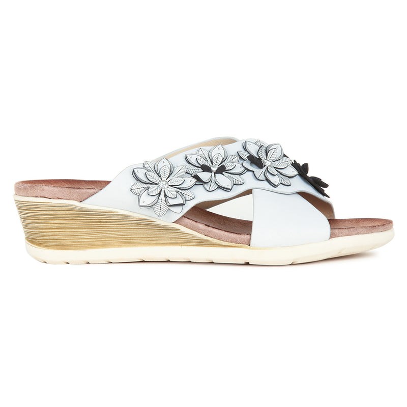 Women's Embellished Wedges - Mules - Pavers England