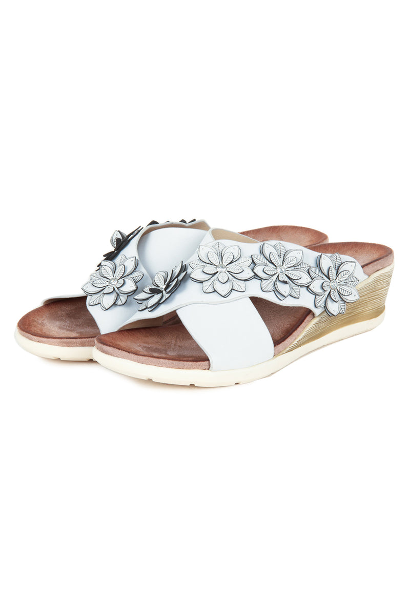 Women's Embellished Wedges - Mules - Pavers England
