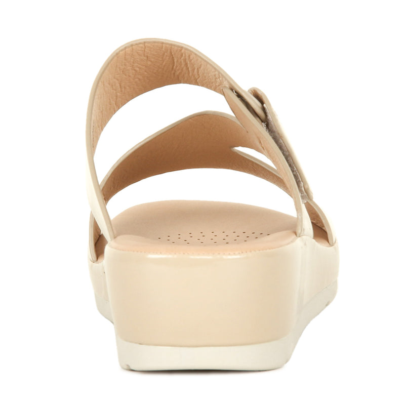 Women's Holographic Mule-Beige - Mules - Pavers England