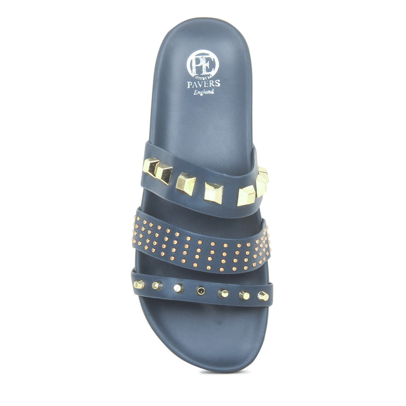 Women's Stud Embellished Sliders