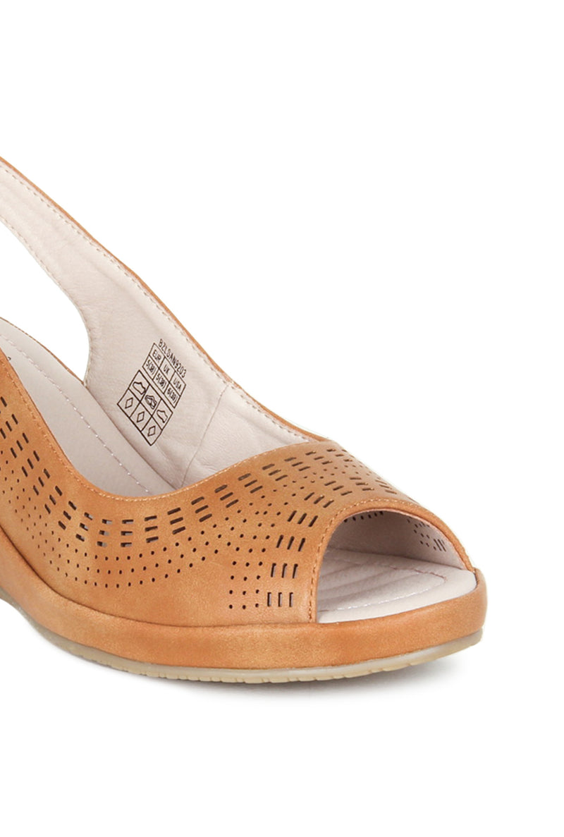 Heel Sandals with velcro fastening for women