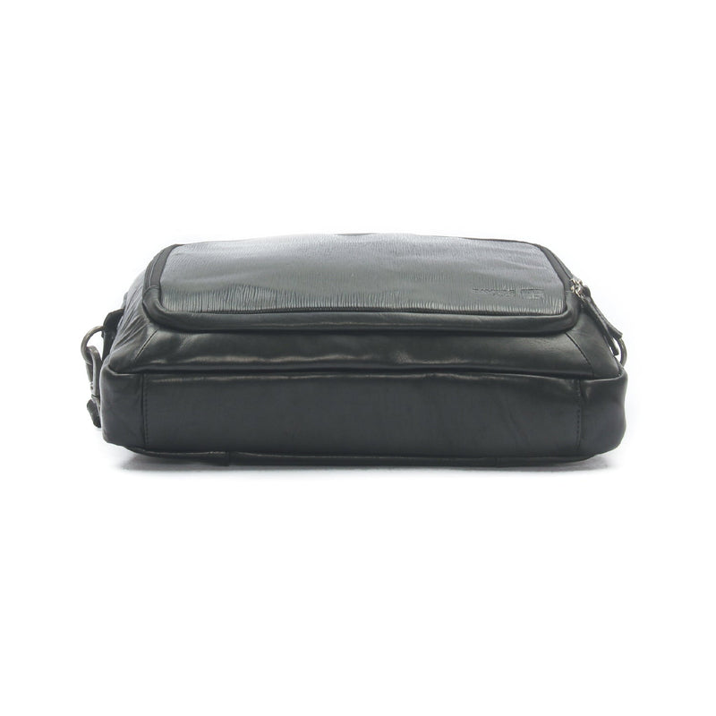 Men's Leather Laptop Bag-Black - Bags & Accessories - Pavers England