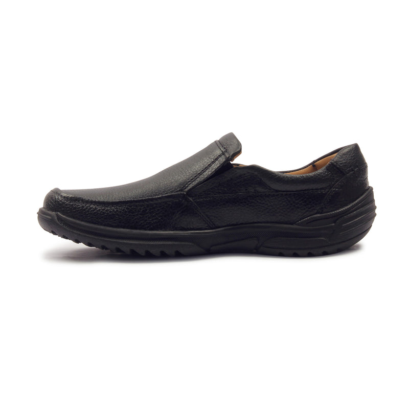Men's Leather Loafers-Black - Smart Casuals - Pavers England