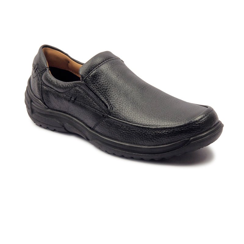 Men's Leather Loafers-Black - Smart Casuals - Pavers England