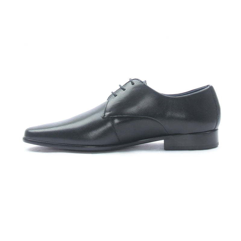 Men's Leather Lace-Up Shoes for Formal Wear-Black - Laced Shoes - Pavers England