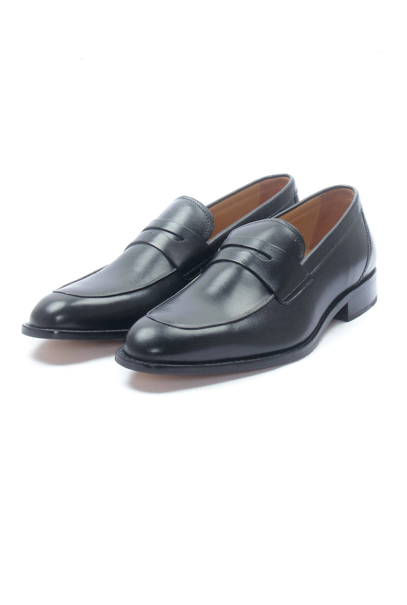 Men's Penny Loafers for Formal Wear-Black - Formal Loafers - Pavers England