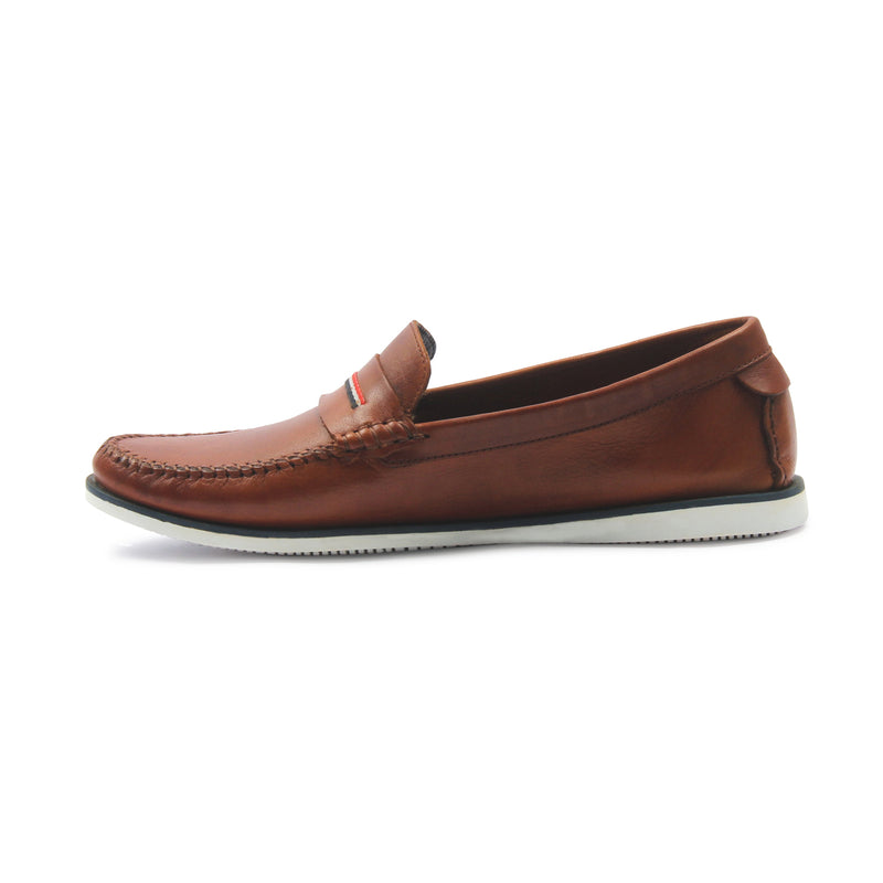Men's Penny Loafers - Brown - Moccasins - Pavers England