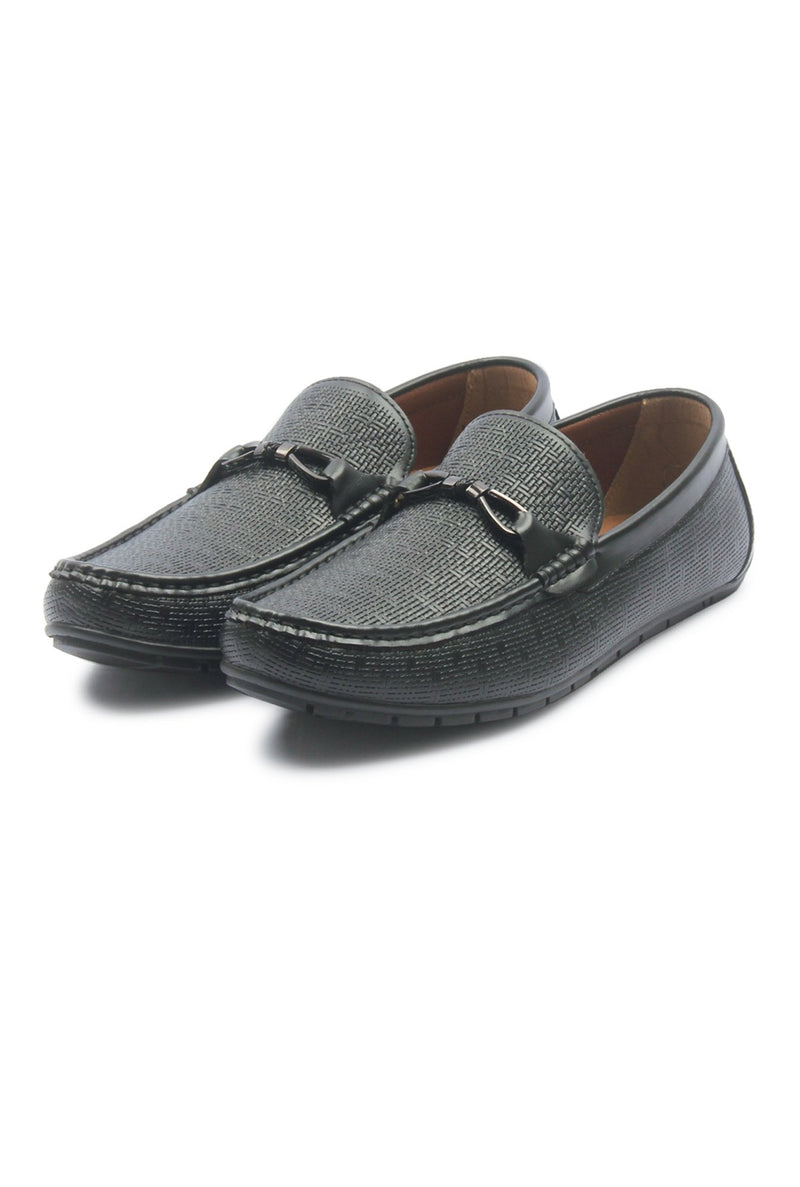 Men's Bit Loafers for Party Wear - Black - Moccasins - Pavers England