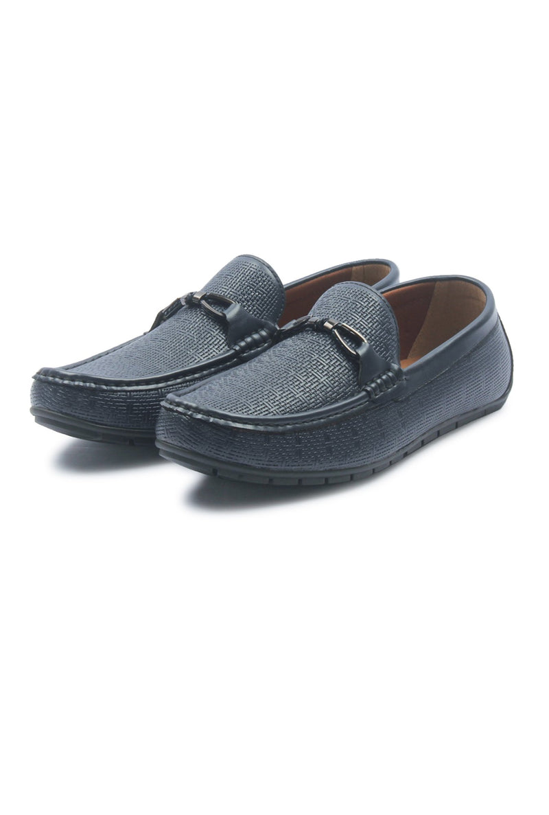 Men's Bit Loafers for Party Wear - Navy - Moccasins - Pavers England
