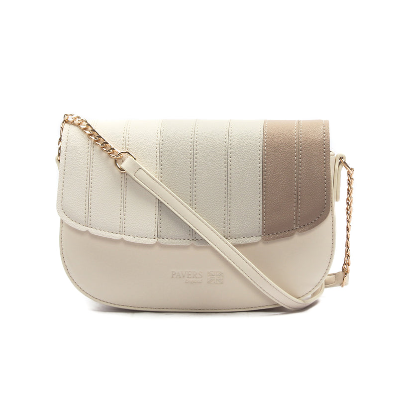 Women's Saddle Sling Bag-Beige - Sling Bags - Pavers England
