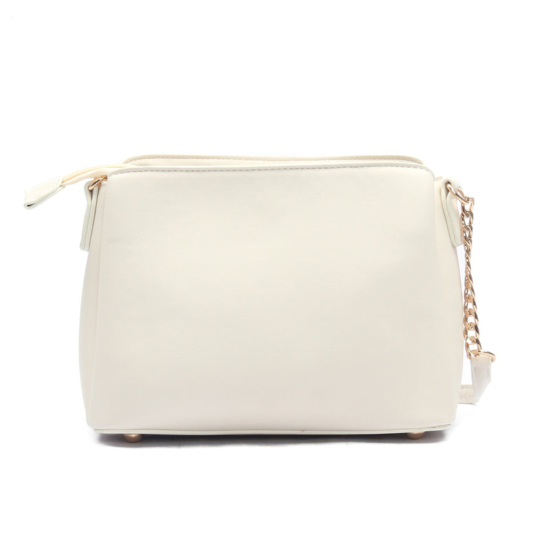 Women's Sling Bag-Beige - Sling Bags - Pavers England