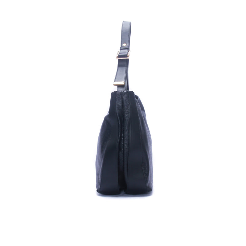 Black Nylon Hobo Bag