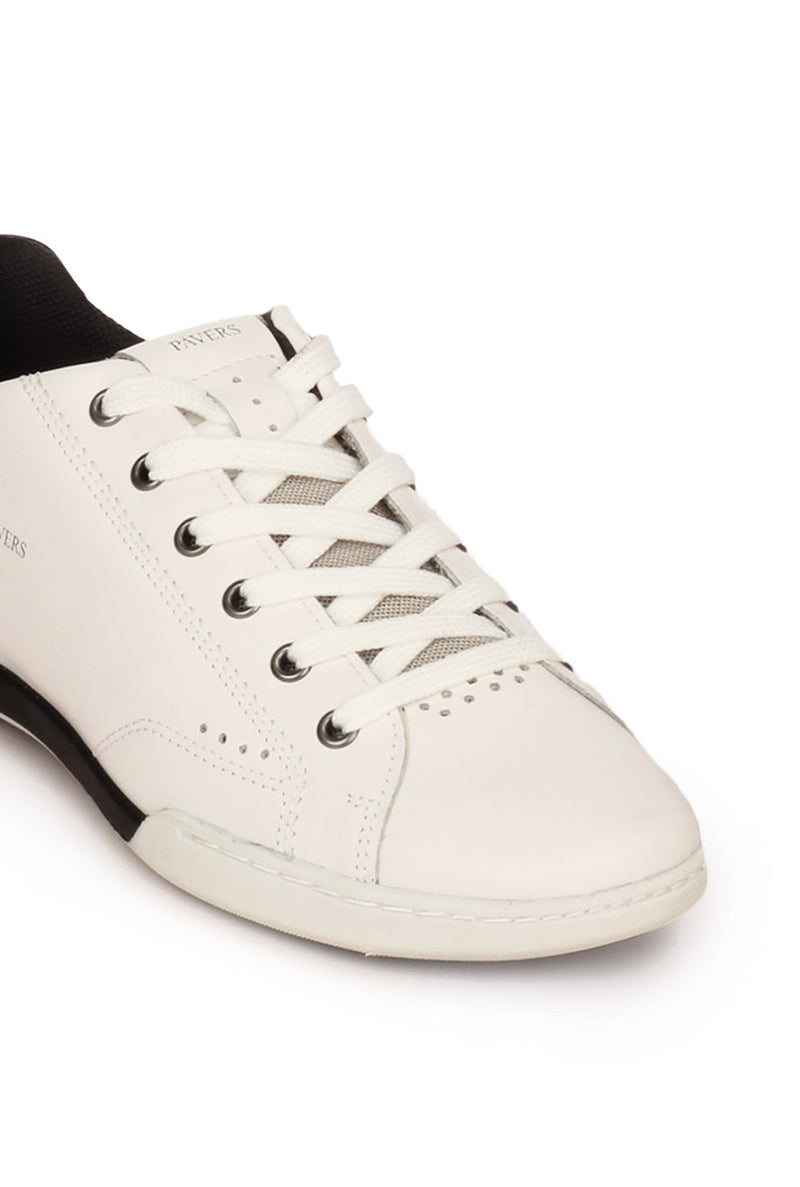Low Top Leather Sneakers For Men
