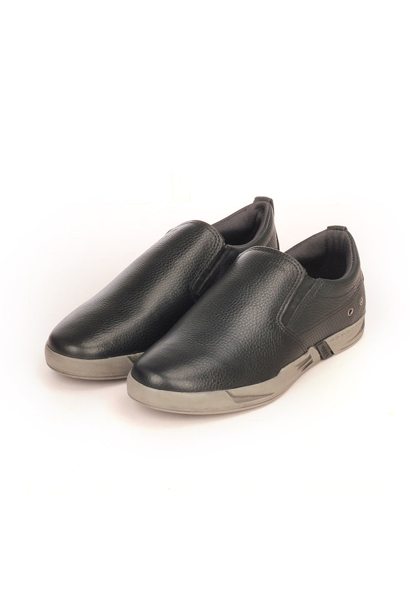 Casual Leather Loafers For Men - Black - Comfort Fits - Pavers England