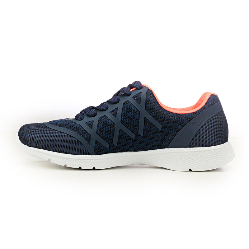 Casual Textile Lace-ups for Women - Navy - Sneakers - Pavers England