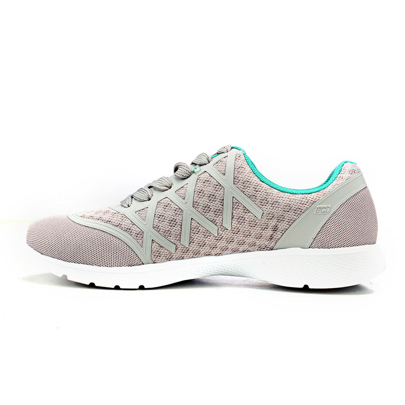 Casual Textile Lace-ups for Women - Silver - Sneakers - Pavers England
