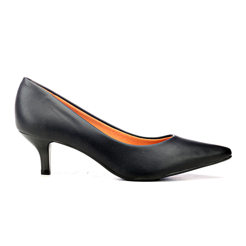 Medium Heel Slip-on Shoes for Wome - Black - Heels - Pavers England