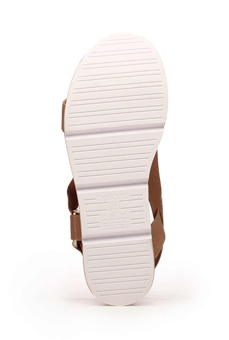 Ankle Strap Textile Trainer Sandals for Women - Beige - Sandals - Pavers England