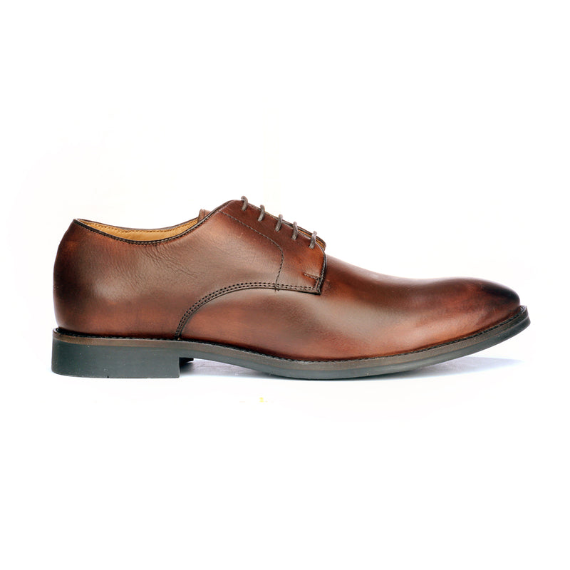 Plain Toe Derby Shoes for Men