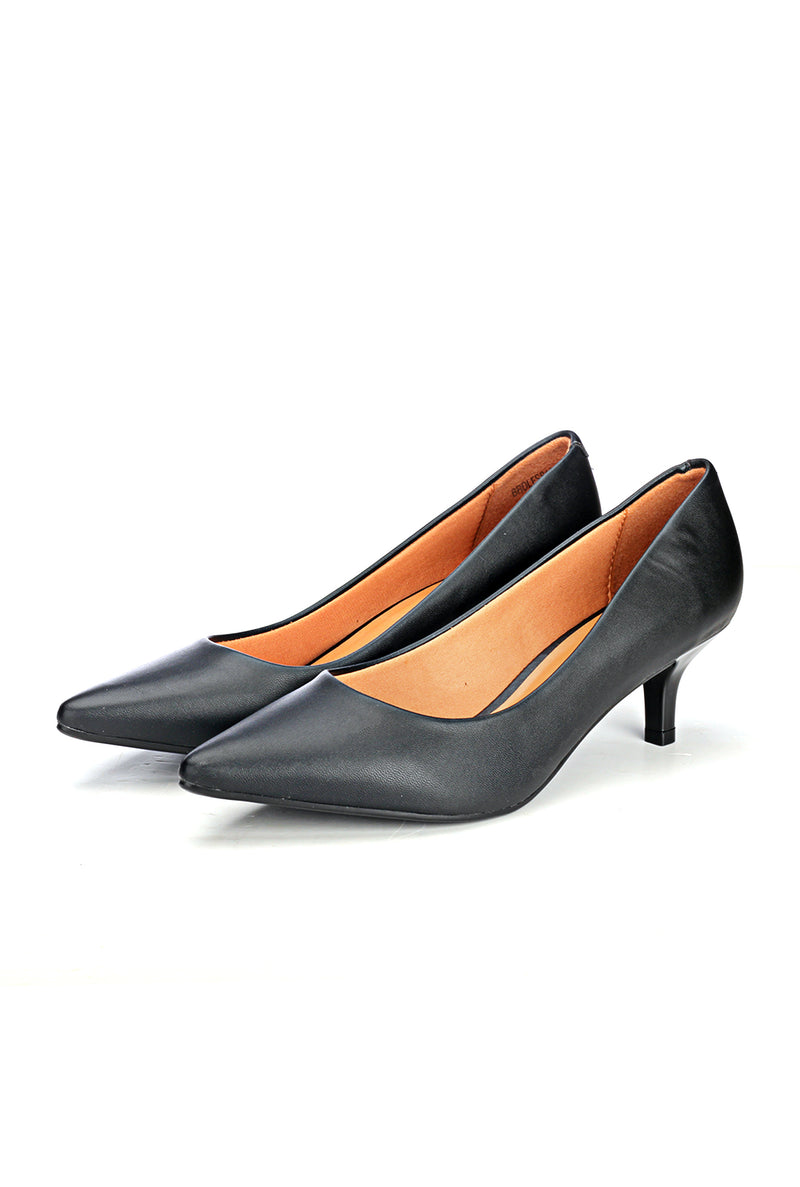 Medium Heel Slip-on Shoes for Wome - Black - Heels - Pavers England