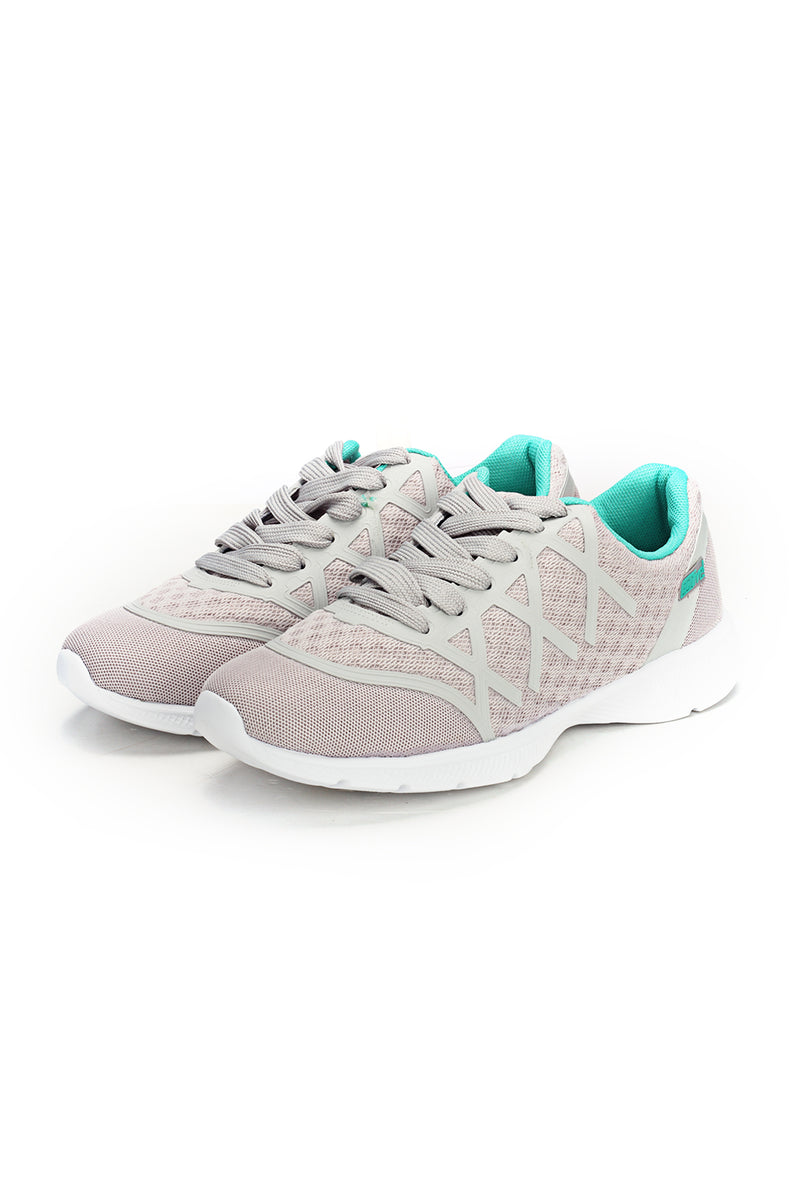 Casual Textile Lace-ups for Women - Silver - Sneakers - Pavers England