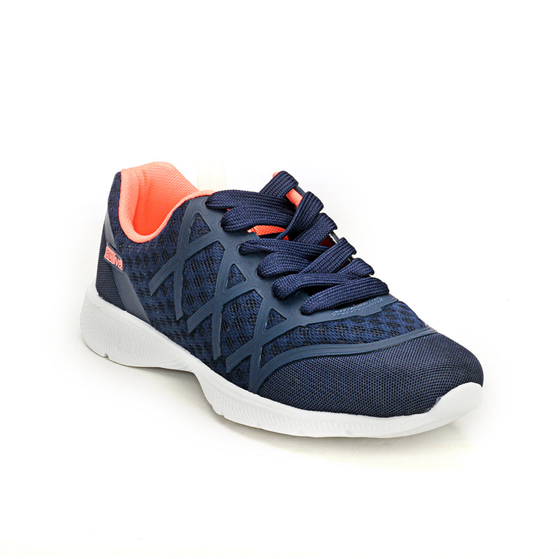 Casual Textile Lace-ups for Women - Navy - Sneakers - Pavers England
