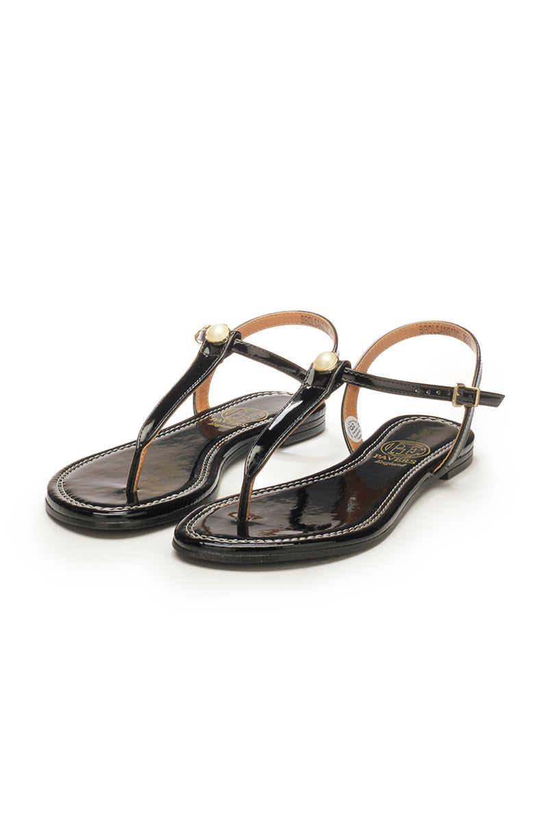 Ankle Strap Sandals with Blings for Women-Black - Sandals - Pavers England